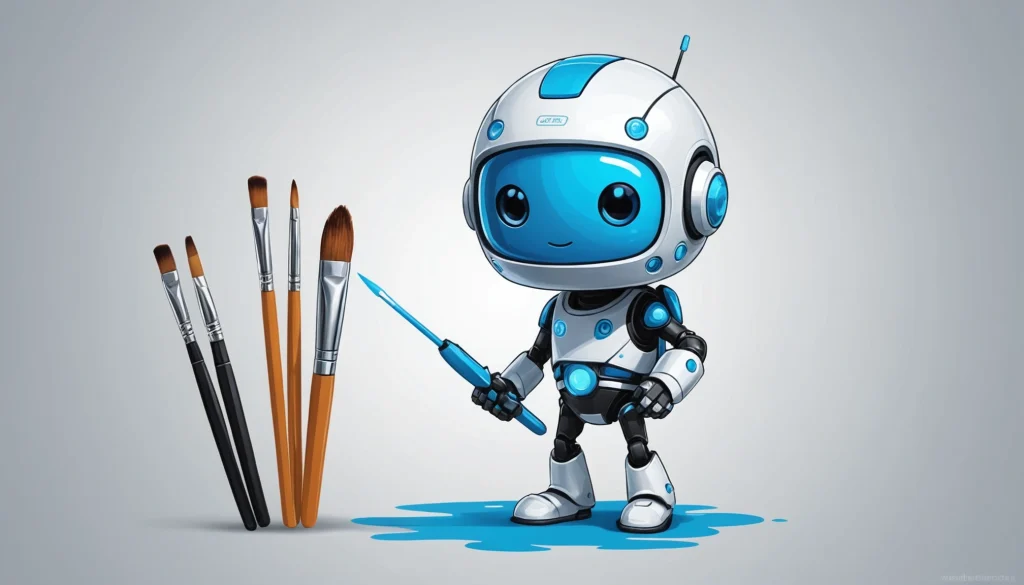 15 Best Leonardo AI Alternatives for Advertising Teams, Digital art, technology concept, abstract, clean lines, minimalist, corporate blue and white, data visualization, glowing nodes