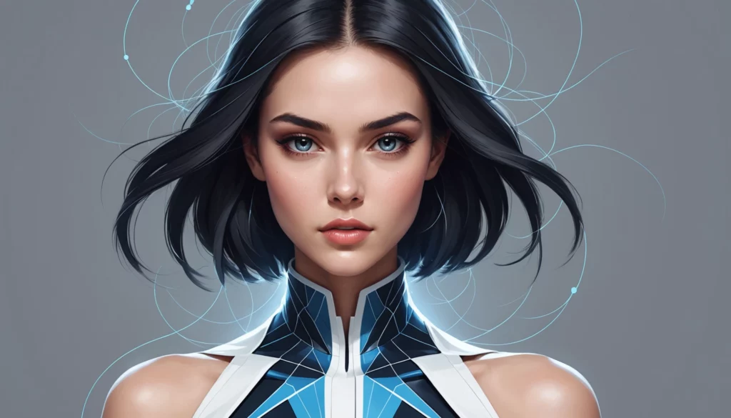 25 Best AI Art Engines for Fashion Runway Visuals, Digital art, technology concept, abstract, clean lines, minimalist, corporate blue and white, data visualization, glowing nodes