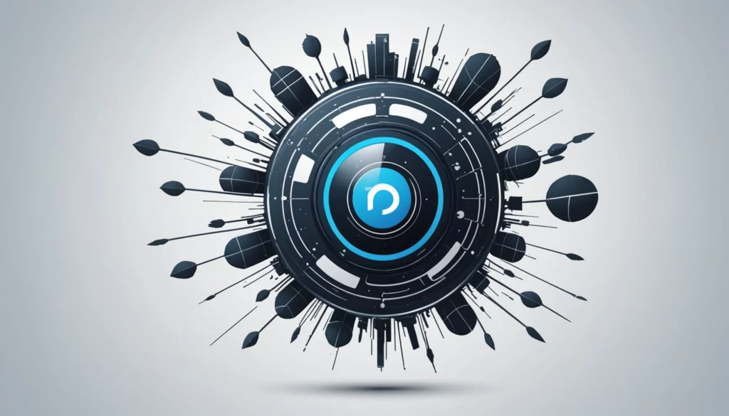 25 Best AI Art Engines for Tourism Brands, Digital art, technology concept, abstract, clean lines, minimalist, corporate blue and white, data visualization, glowing nodes