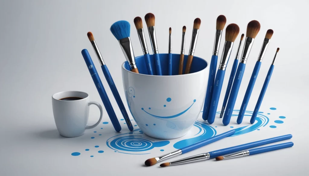 25 Best AI Tools for Corporate Advertising, Digital art, technology concept, abstract, clean lines, minimalist, corporate blue and white, data visualization, glowing nodes