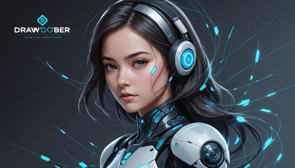 25 Best AI Image Generators for Tech Innovation Projects, Digital art, technology concept, abstract, clean lines, minimalist, corporate blue and white, data visualization, glowing nodes