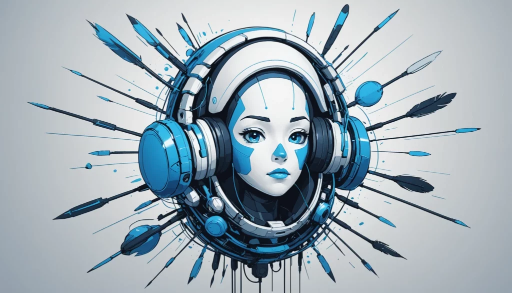 25 Best AI Image Generators for Game Developers, Digital art, technology concept, abstract, clean lines, minimalist, corporate blue and white, data visualization, glowing nodes