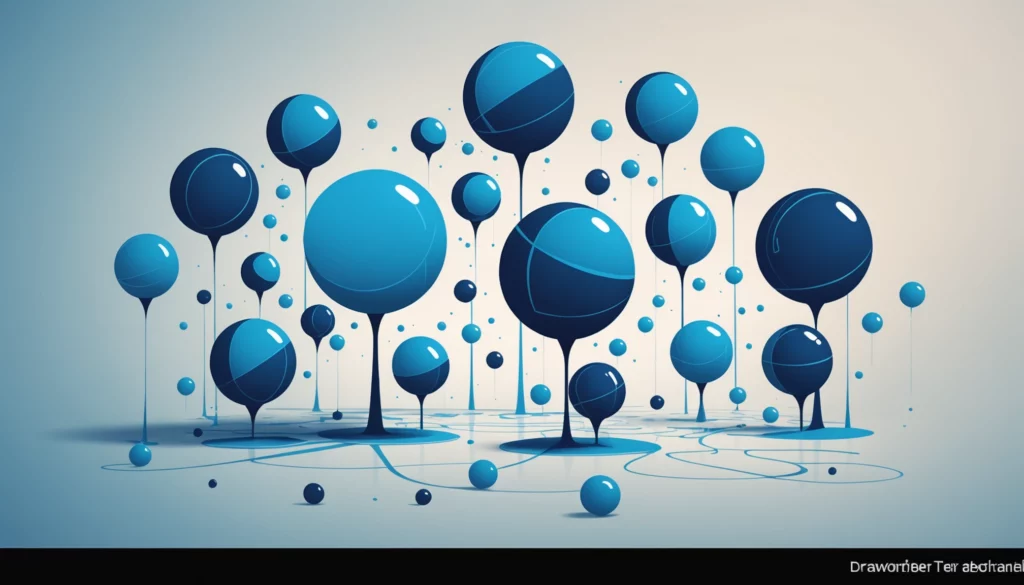 25 Best AI Image Generators for Film Production, Digital art, technology concept, abstract, clean lines, minimalist, corporate blue and white, data visualization, glowing nodes
