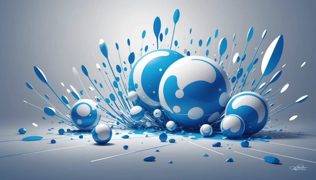 15 Best Leonardo AI Alternatives for Freelance Artists, Digital art, technology concept, abstract, clean lines, minimalist, corporate blue and white, data visualization, glowing nodes