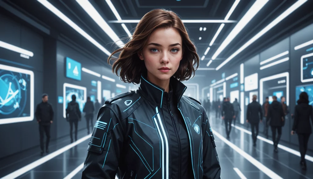 15 Best Runway AI Competitors for Filmmakers, Digital art, technology concept, abstract, clean lines, minimalist, corporate blue and white, data visualization, glowing nodes