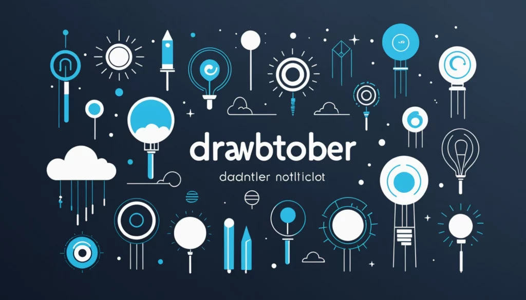 20 Best Ideogram Competitors for Branding Agencies, Digital art, technology concept, abstract, clean lines, minimalist, corporate blue and white, data visualization, glowing nodes