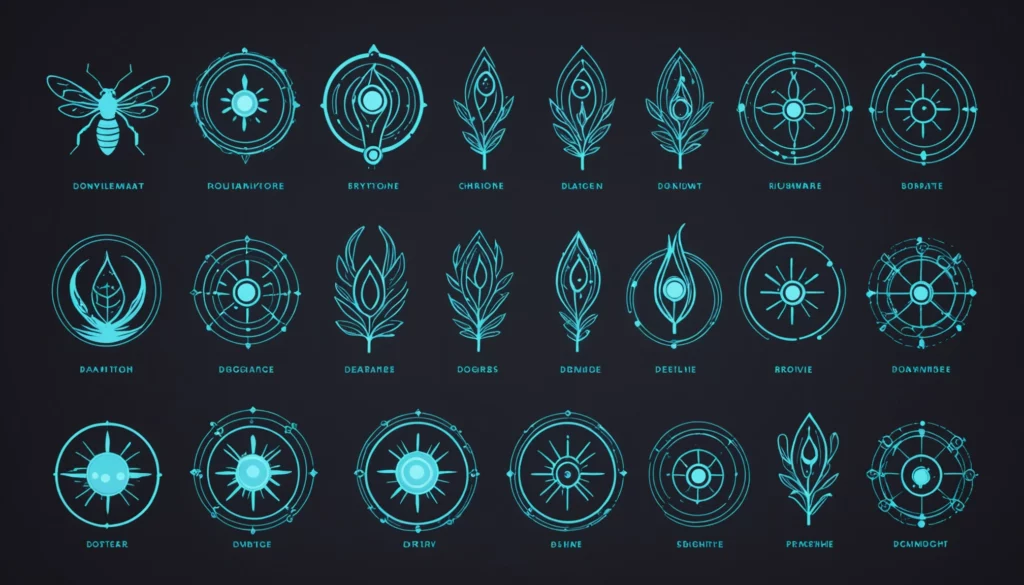 Top 25 Firefly Competitors for Logo Design, Digital art, technology concept, abstract, clean lines, minimalist, corporate blue and white, data visualization, glowing nodes