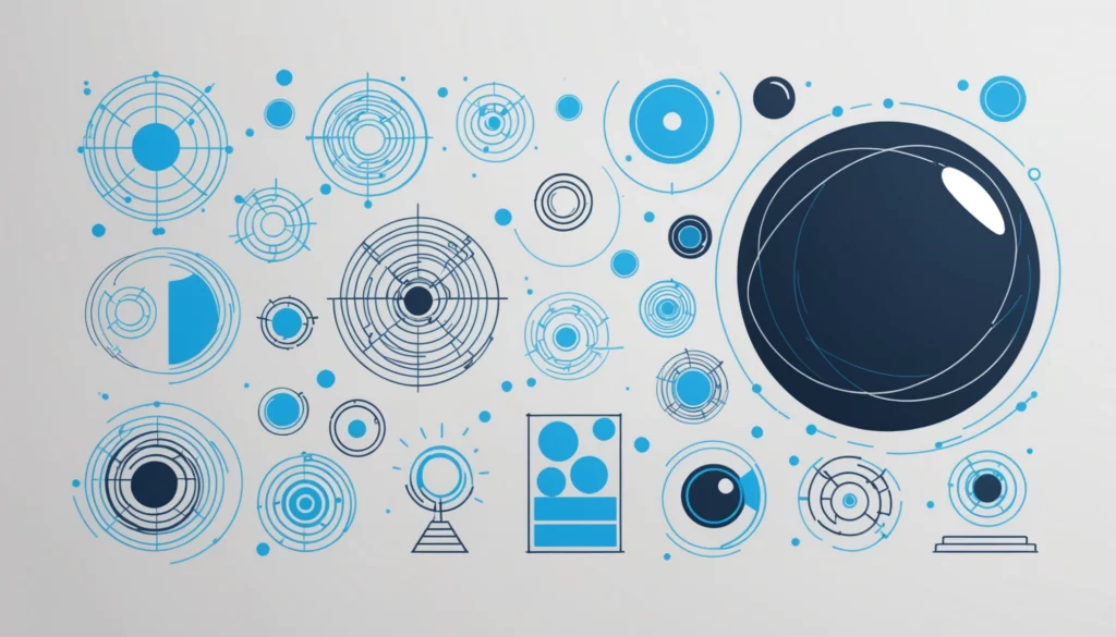 Top 25 Midjourney Alternatives for Corporate Design Teams, Digital art, technology concept, abstract, clean lines, minimalist, corporate blue and white, data visualization, glowing nodes
