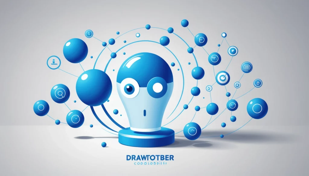 20 Best DALL E Competitors for Advertising Agencies, Digital art, technology concept, abstract, clean lines, minimalist, corporate blue and white, data visualization, glowing nodes