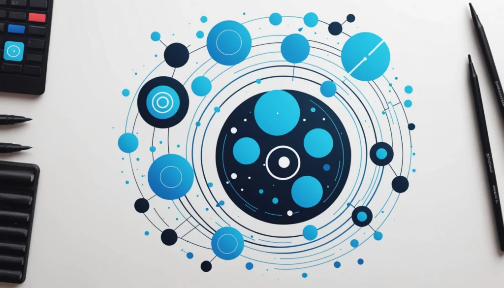 20 Best Ideogram Alternatives for Visual Storytelling, Digital art, technology concept, abstract, clean lines, minimalist, corporate blue and white, data visualization, glowing nodes