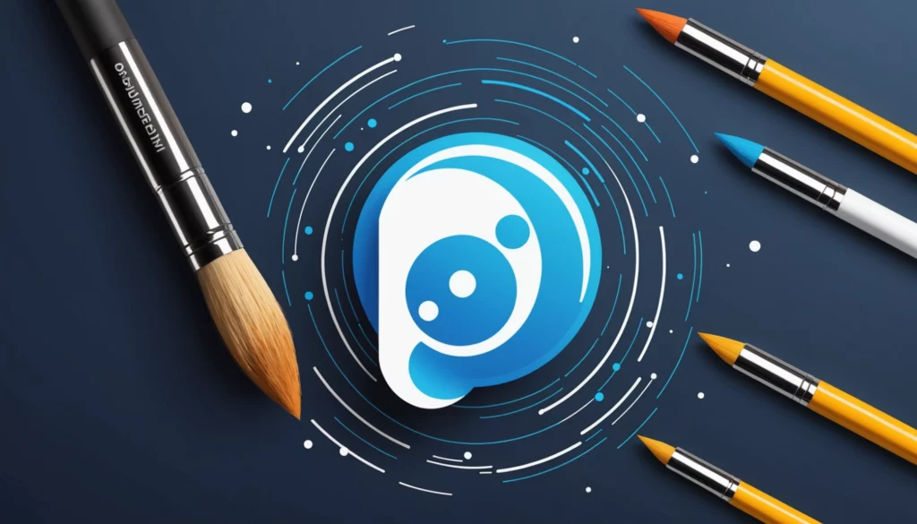 20 Best DALL E Competitors for Branding Experts, Digital art, technology concept, abstract, clean lines, minimalist, corporate blue and white, data visualization, glowing nodes