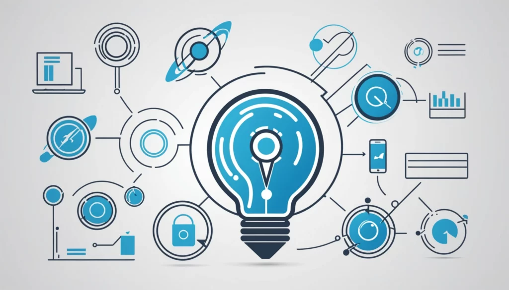 15 Best Leonardo AI Alternatives for E commerce Product Images, Digital art, technology concept, abstract, clean lines, minimalist, corporate blue and white, data visualization, glowing nodes