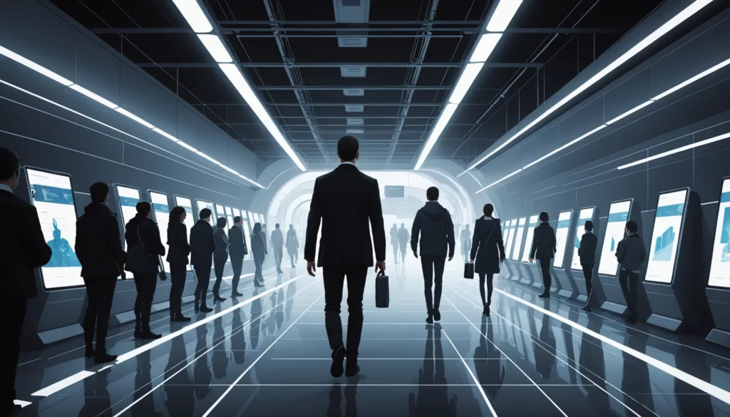 15 Best Runway AI Alternatives for Film Marketing, Digital art, technology concept, abstract, clean lines, minimalist, corporate blue and white, data visualization, glowing nodes