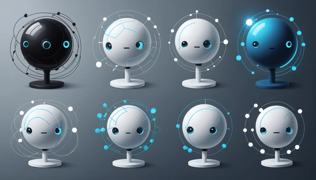 20 Best DALL E Competitors for Social Media Creatives, Digital art, technology concept, abstract, clean lines, minimalist, corporate blue and white, data visualization, glowing nodes