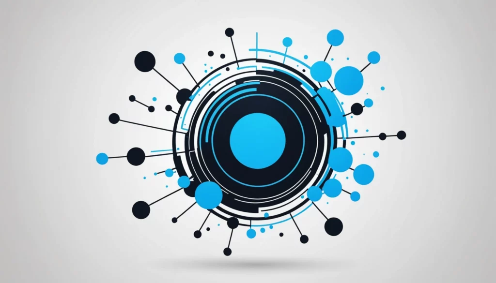 15 Best Leonardo AI Alternatives for Logo Designers, Digital art, technology concept, abstract, clean lines, minimalist, corporate blue and white, data visualization, glowing nodes