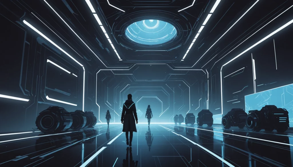 15 Best Runway AI Alternatives for NFT Art Projects, Digital art, technology concept, abstract, clean lines, minimalist, corporate blue and white, data visualization, glowing nodes