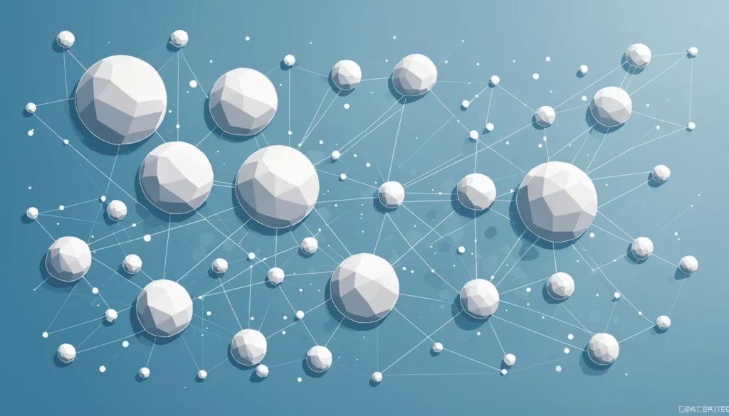 Top 25 Midjourney Alternatives for Visual Campaigns, Digital art, technology concept, abstract, clean lines, minimalist, corporate blue and white, data visualization, glowing nodes