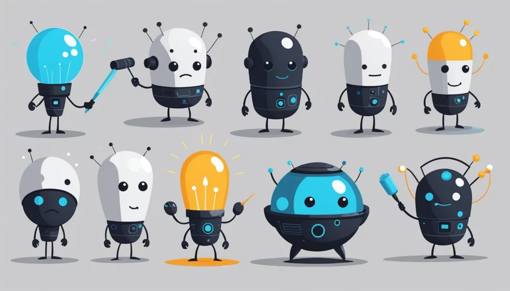 Top 25 Firefly Competitors for Video Campaigns, Digital art, technology concept, abstract, clean lines, minimalist, corporate blue and white, data visualization, glowing nodes