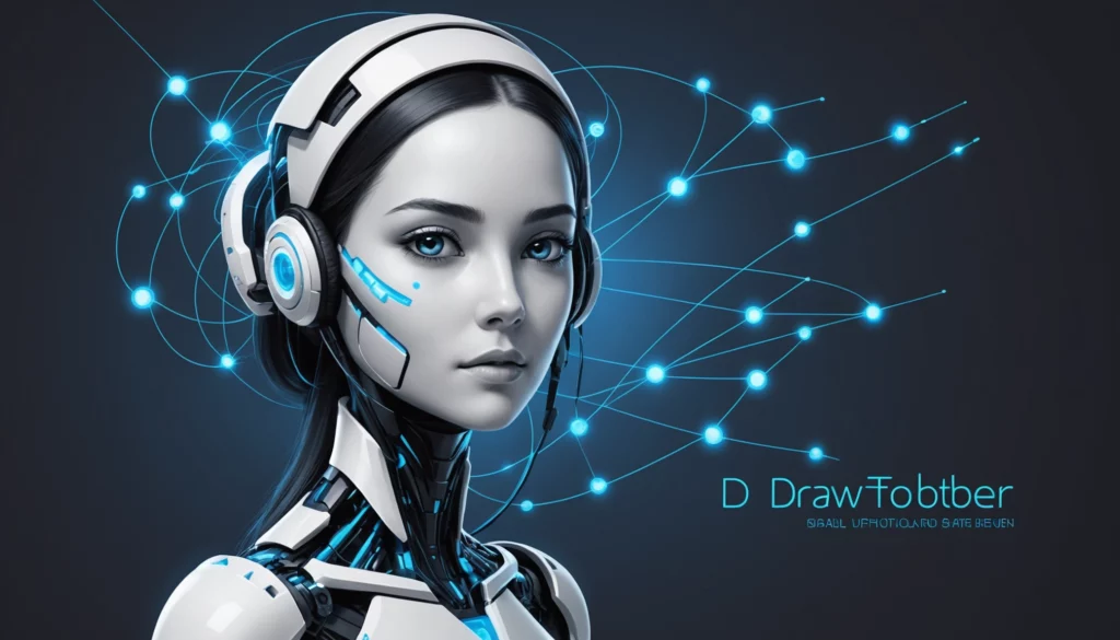 15 Best Leonardo AI Alternatives for Product Marketing, Digital art, technology concept, abstract, clean lines, minimalist, corporate blue and white, data visualization, glowing nodes