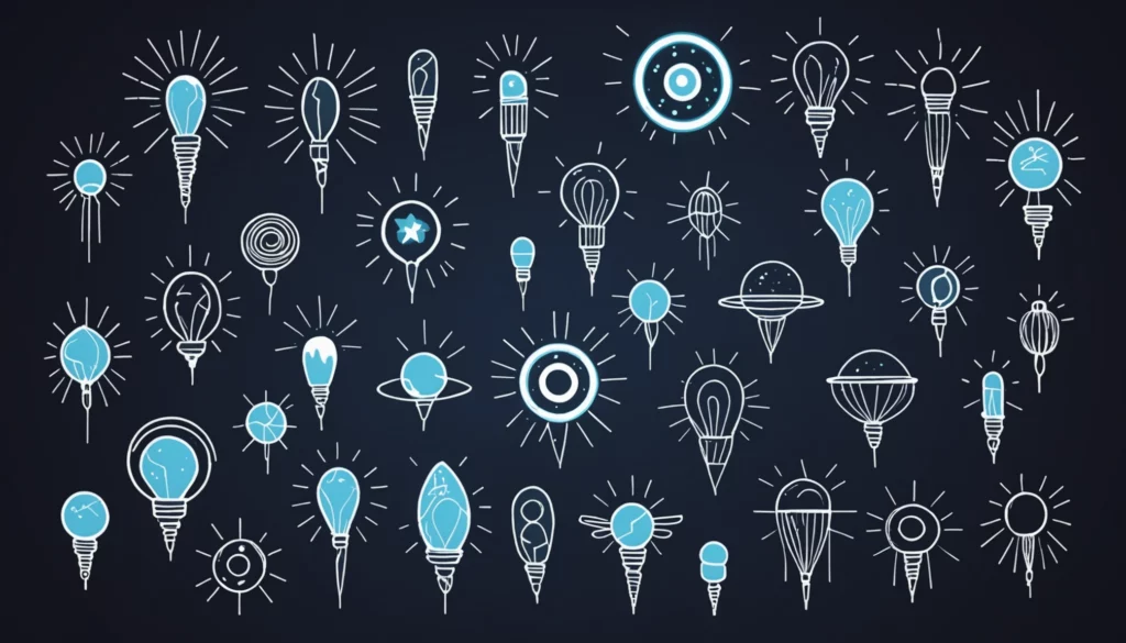 Top 25 Firefly Competitors for Advertising Visuals, Digital art, technology concept, abstract, clean lines, minimalist, corporate blue and white, data visualization, glowing nodes