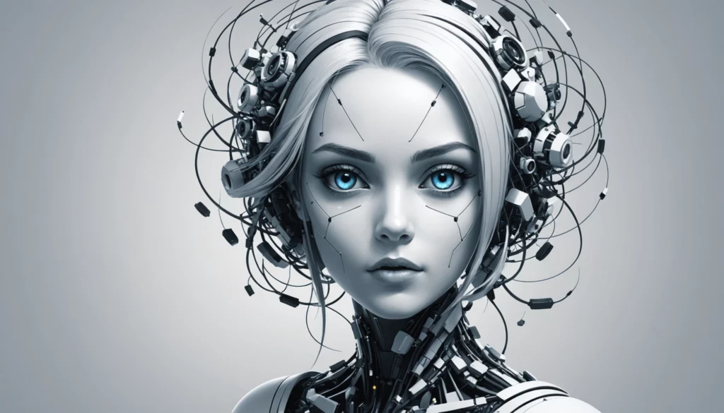 15 Best Leonardo AI Alternatives for Creative Marketing, Digital art, technology concept, abstract, clean lines, minimalist, corporate blue and white, data visualization, glowing nodes