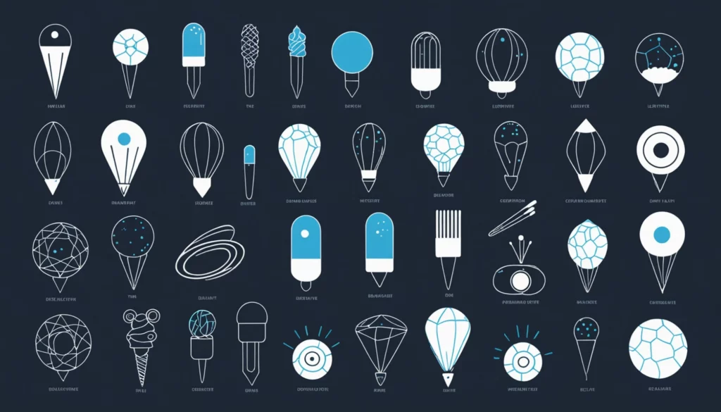 20 Best DALL E Competitors for Brand Design, Digital art, technology concept, abstract, clean lines, minimalist, corporate blue and white, data visualization, glowing nodes