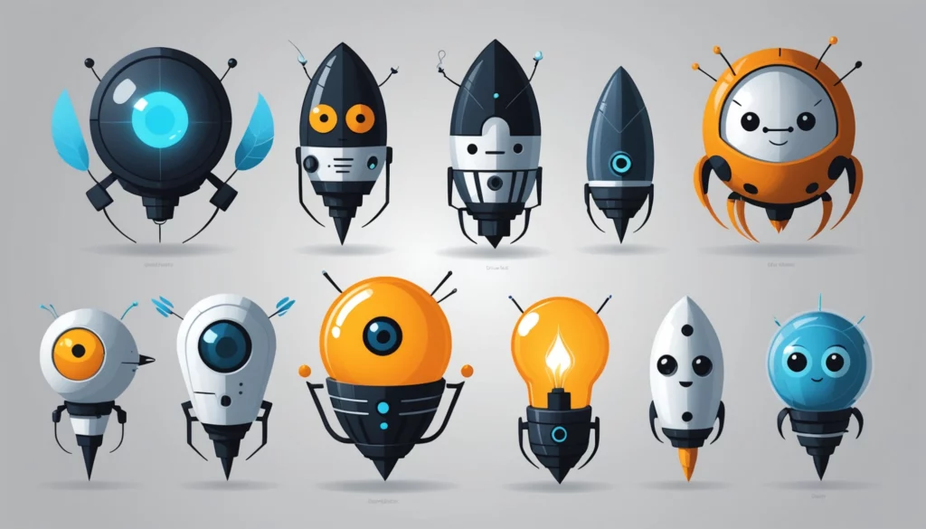 Top 25 Firefly Competitors for Brand Storytelling, Digital art, technology concept, abstract, clean lines, minimalist, corporate blue and white, data visualization, glowing nodes