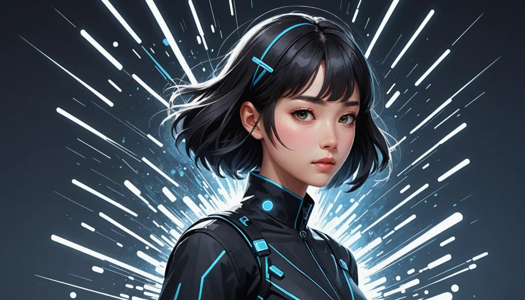 15 Best Runway AI Alternatives for Creative Marketing Teams, Digital art, technology concept, abstract, clean lines, minimalist, corporate blue and white, data visualization, glowing nodes