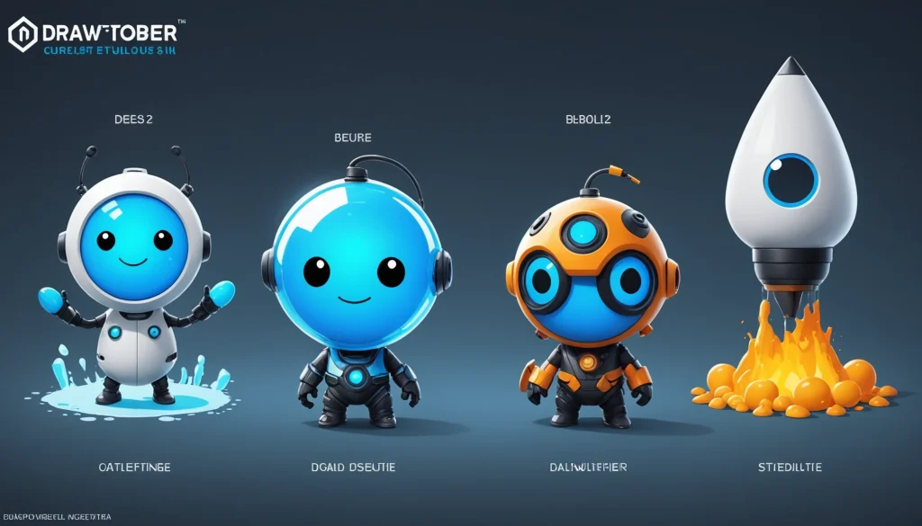 20 Best DALL E Competitors for Game Designers, Digital art, technology concept, abstract, clean lines, minimalist, corporate blue and white, data visualization, glowing nodes