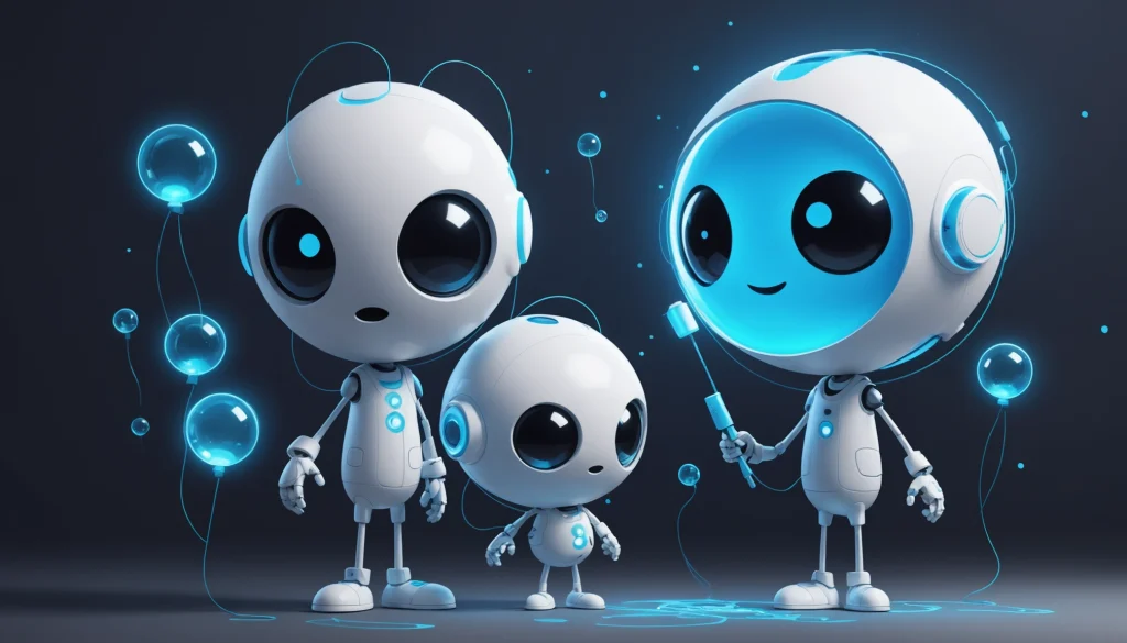 20 Best DALL E Competitors for Creative Marketing, Digital art, technology concept, abstract, clean lines, minimalist, corporate blue and white, data visualization, glowing nodes
