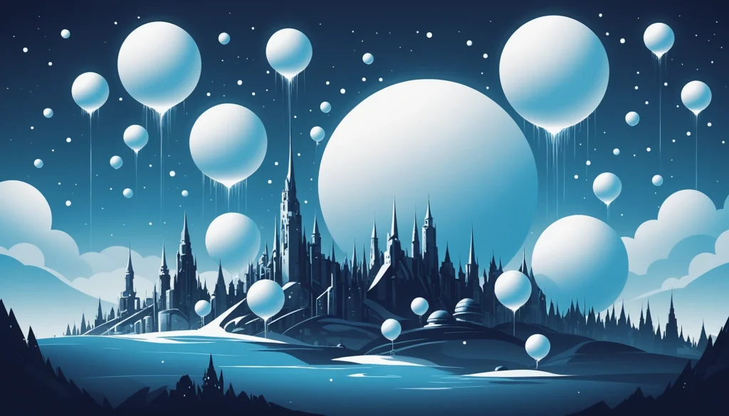 Top 25 Midjourney Alternatives for Brand Campaigns, Digital art, technology concept, abstract, clean lines, minimalist, corporate blue and white, data visualization, glowing nodes