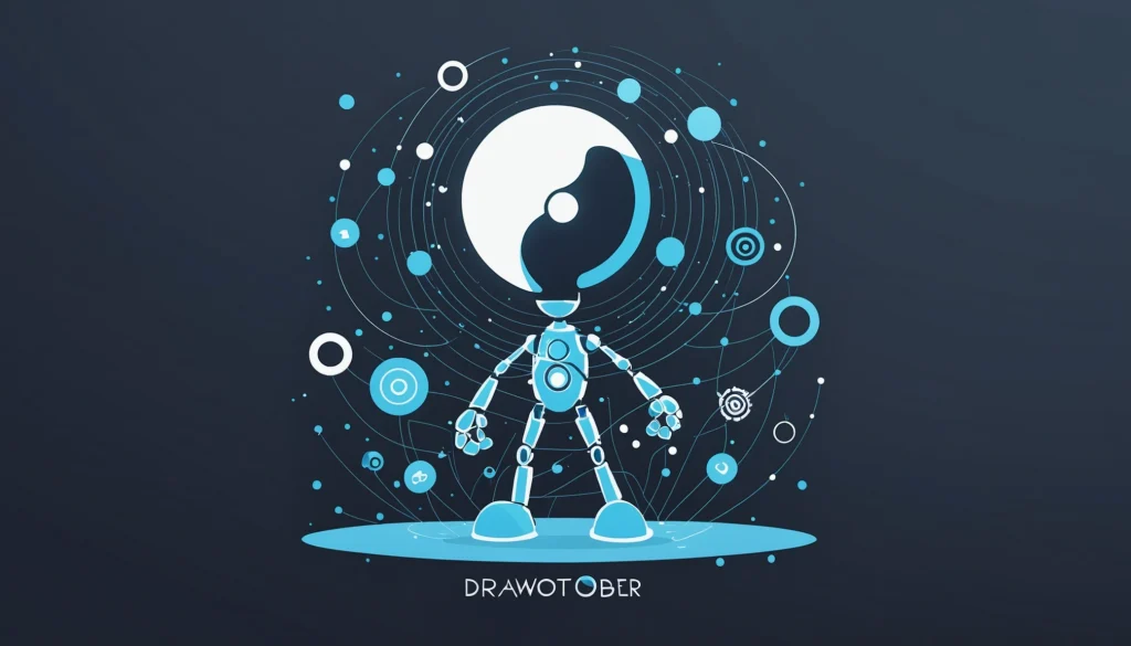 15 Best Leonardo AI Alternatives for Logo Production, Digital art, technology concept, abstract, clean lines, minimalist, corporate blue and white, data visualization, glowing nodes
